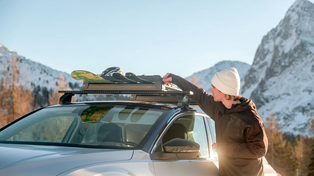 Pro-Slider EVO Aluminium PS-60, portasci per barre da tetto - Nero