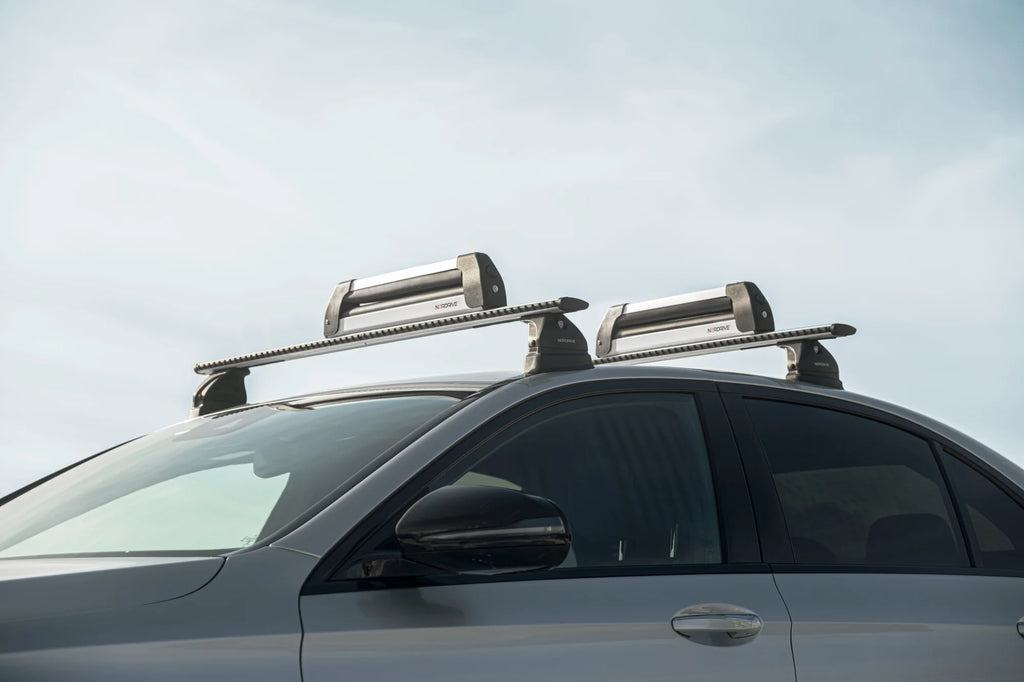 Nordic-King EVO aluminium NK-40, portasci per barre da tetto - Argento