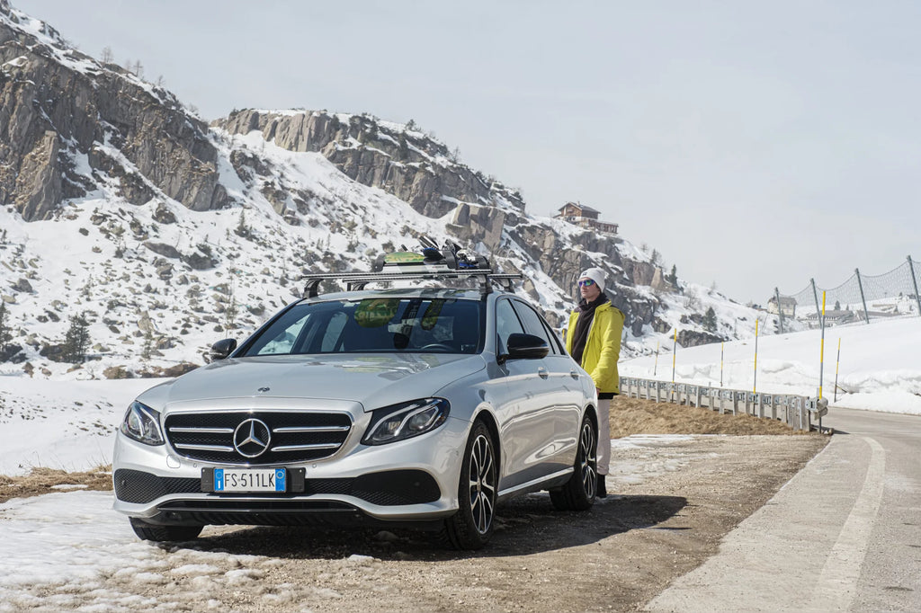 Nordic-King EVO aluminium NK-40, portasci per barre da tetto - Argento