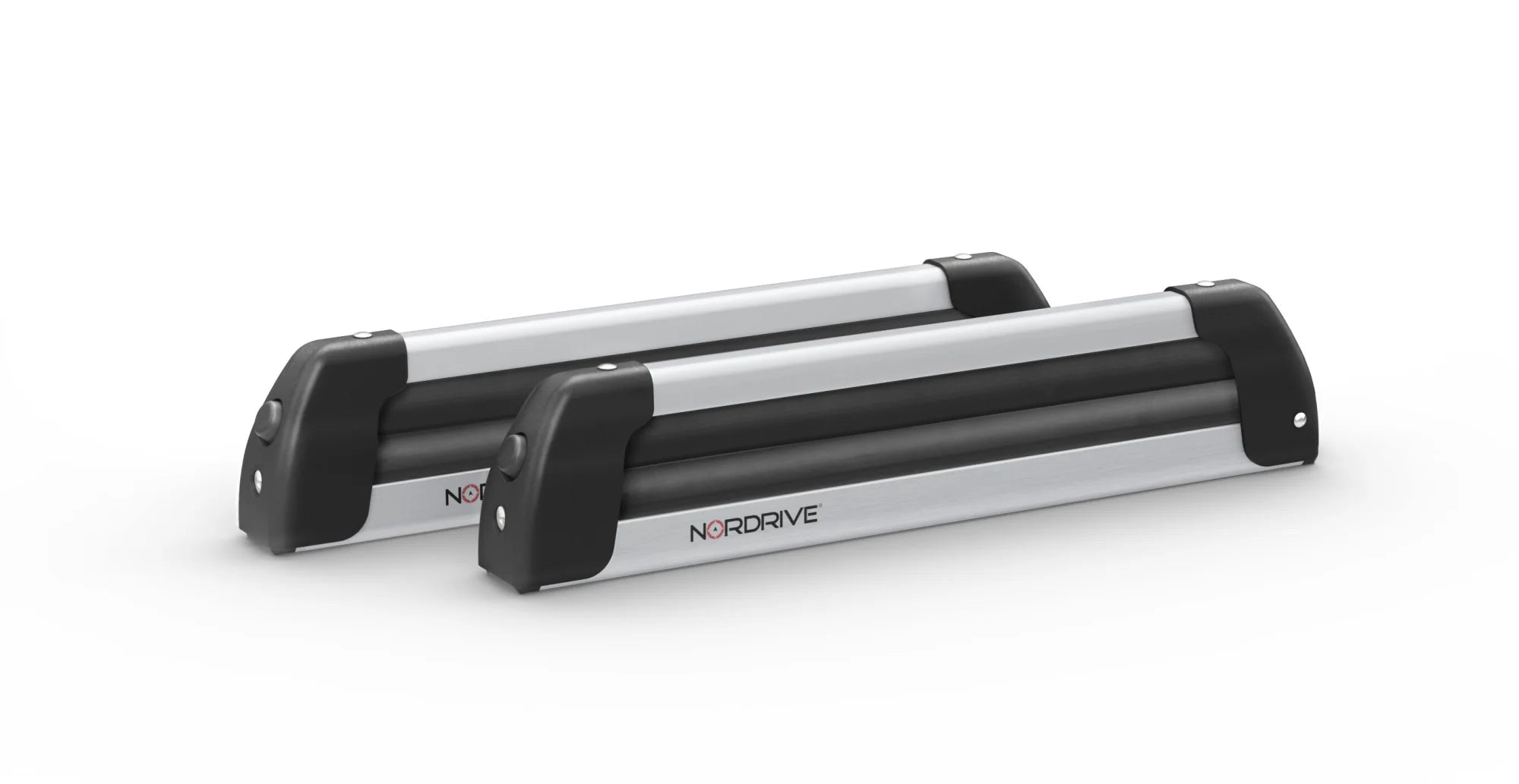 Nordic-King EVO aluminium NK-40, portasci per barre da tetto - Argento