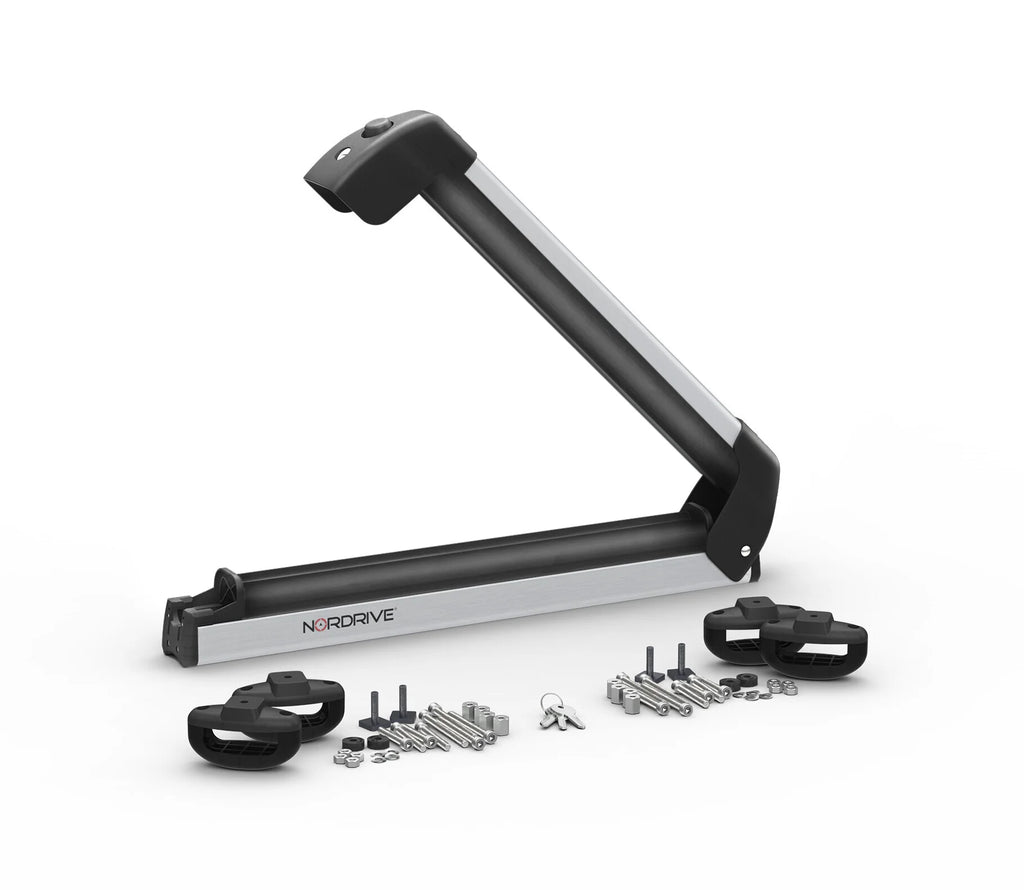 Nordic-King EVO aluminium NK-40, portasci per barre da tetto - Argento