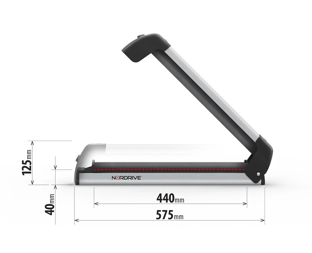 Nordic-King EVO aluminium NK-40, portasci per barre da tetto - Argento