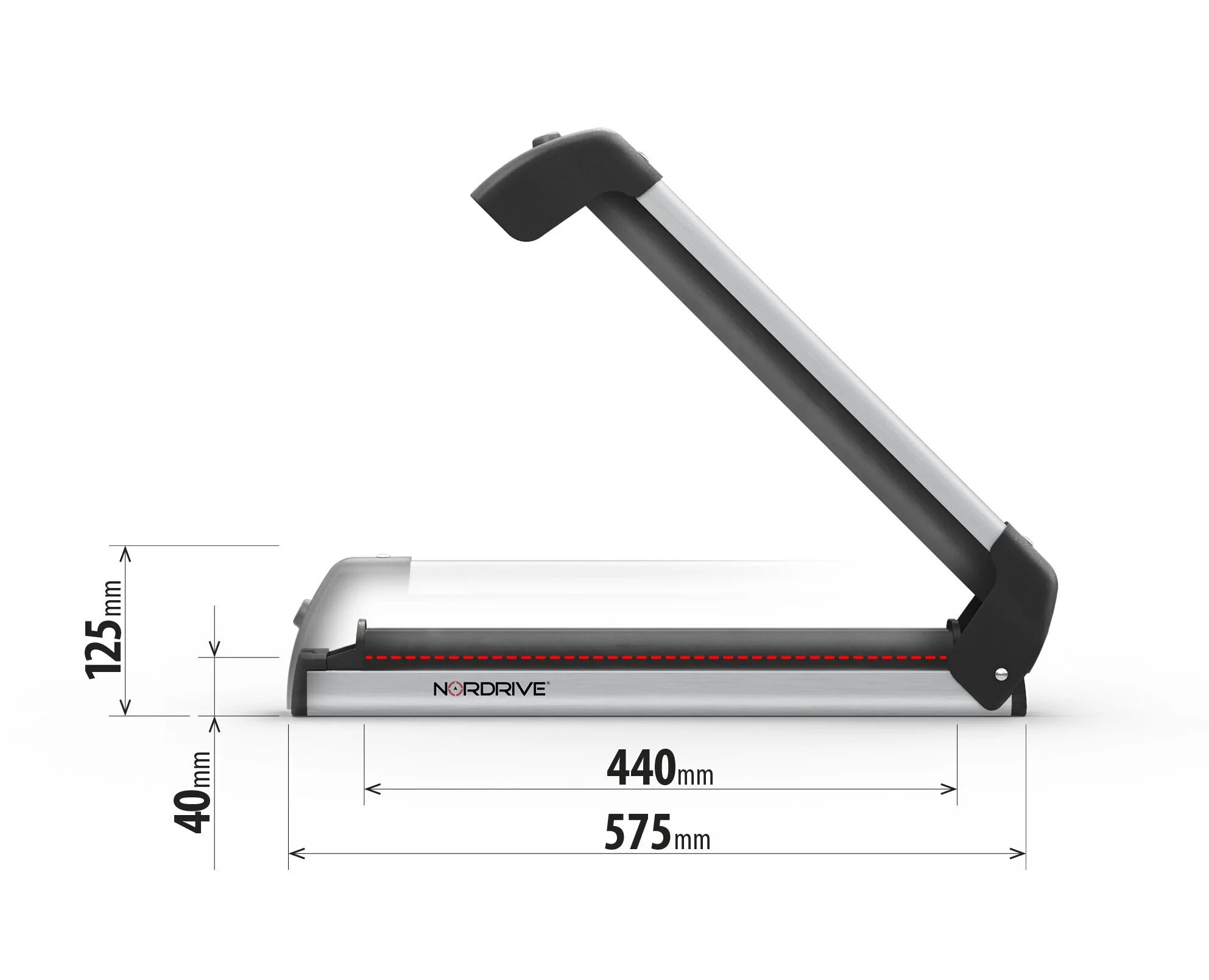 Nordic-King EVO aluminium NK-40, portasci per barre da tetto - Argento