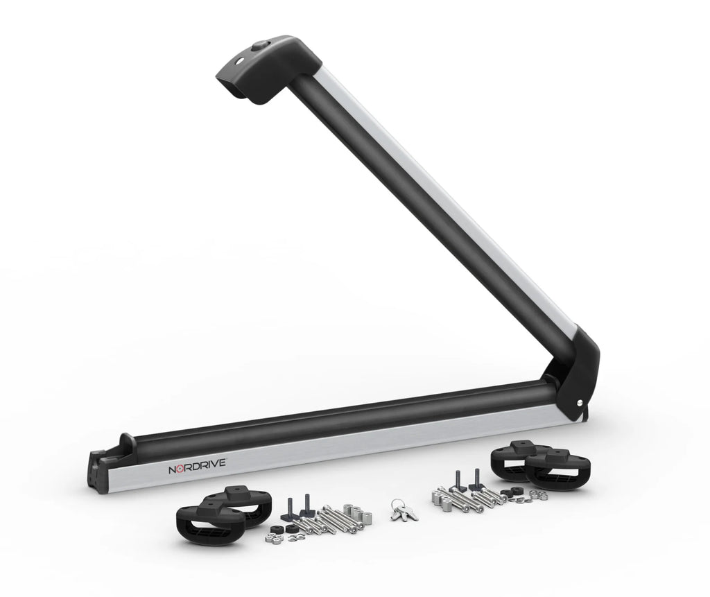 Nordic-King EVO aluminium NK-60, portasci per barre da tetto - Argento