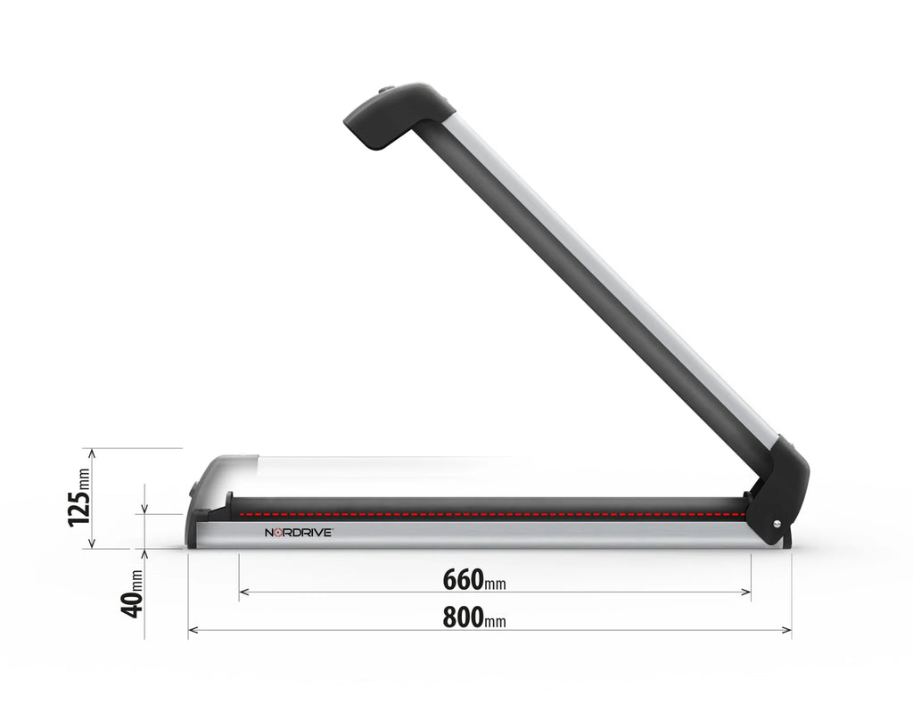 Nordic-King EVO aluminium NK-60, portasci per barre da tetto - Argento