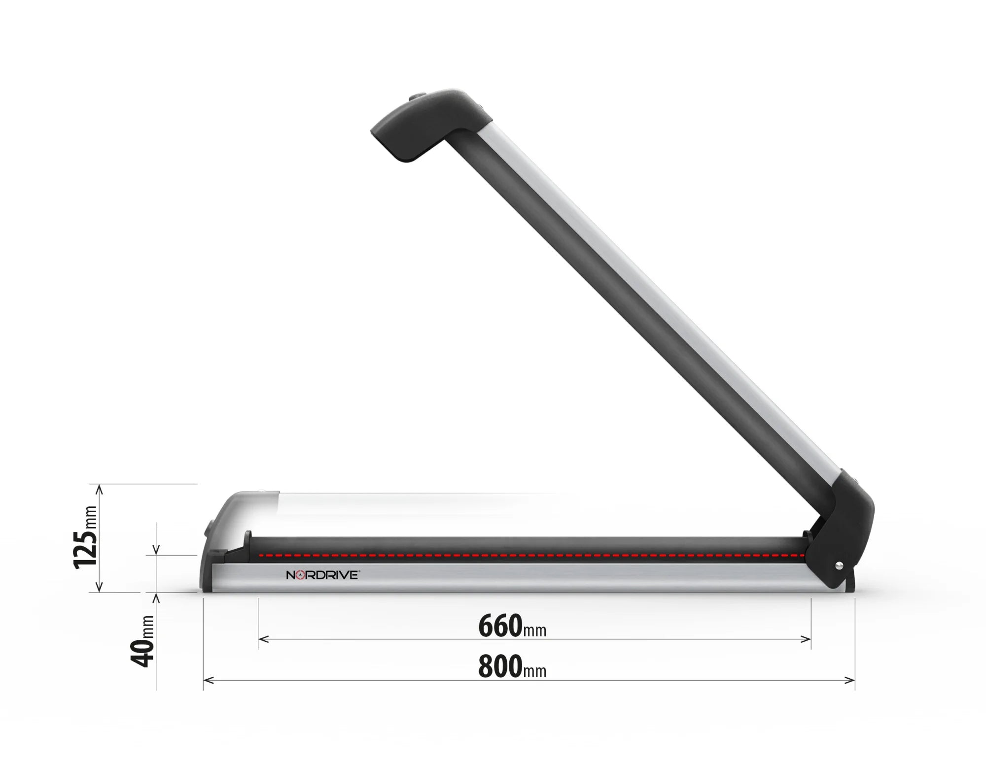 Nordic-King EVO aluminium NK-60, portasci per barre da tetto - Argento