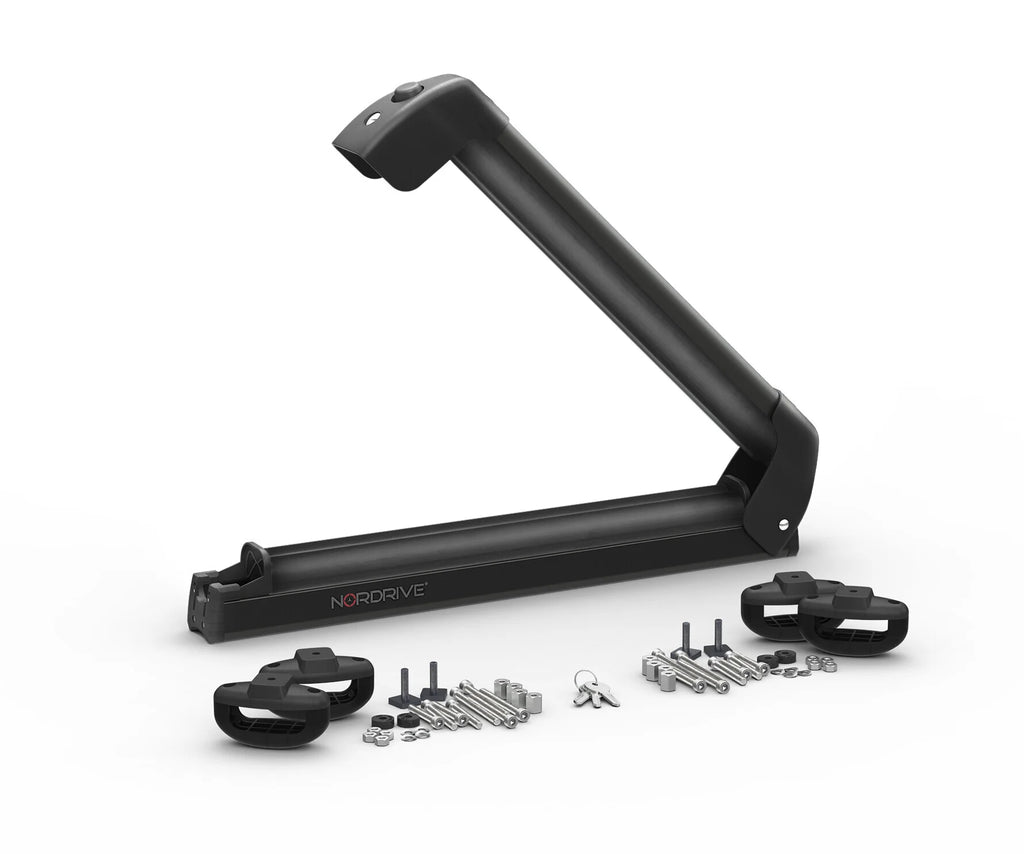 Nordic-King EVO aluminium NK-40, portasci per barre da tetto - Nero