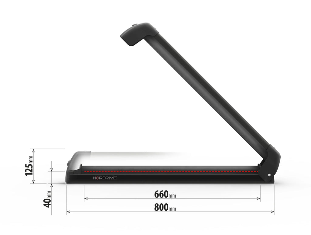 Nordic-King EVO aluminium NK-60, portasci per barre da tetto - Nero