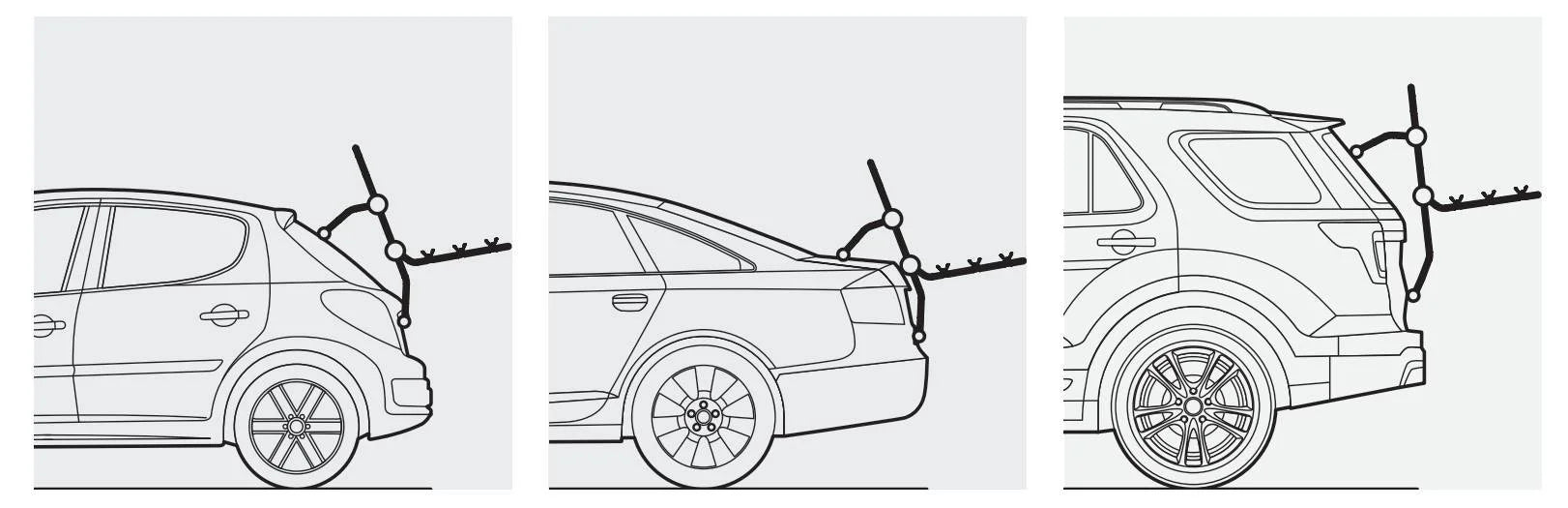 Pyro, portabiciclette posteriore - 3 bici