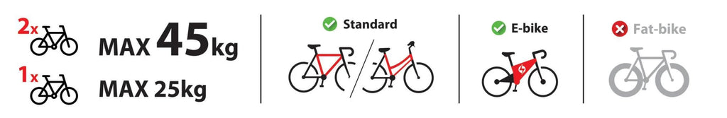 Elix 2, portabiciclette per gancio traino - 2 bici