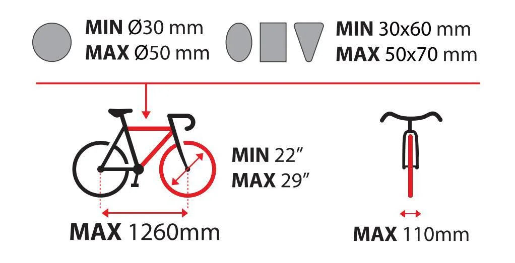 Wave 2, portabiciclette per gancio traino - 2 bici