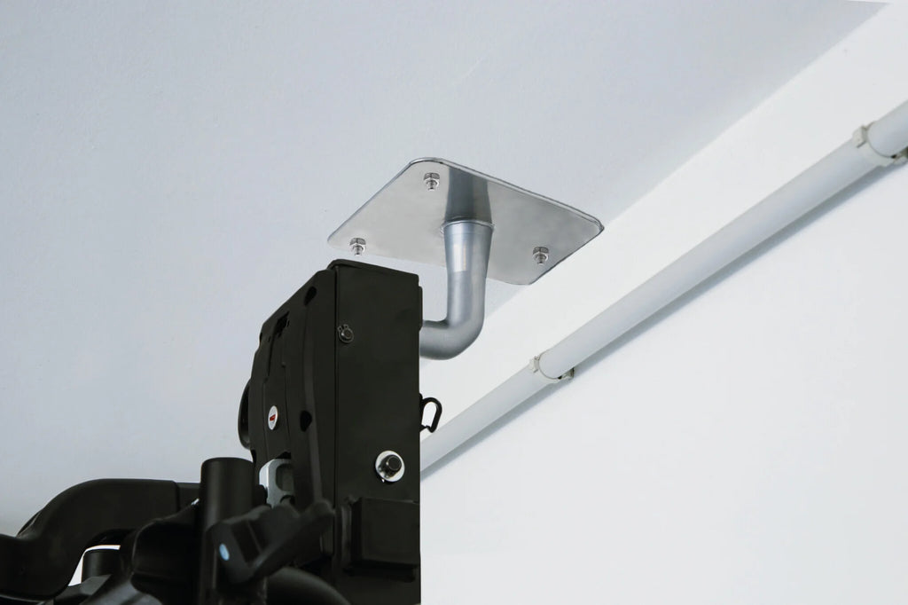 Sphere-1, supporto universale per portabiciclette posteriori a gancio traino, fissaggio a muro o soffitto