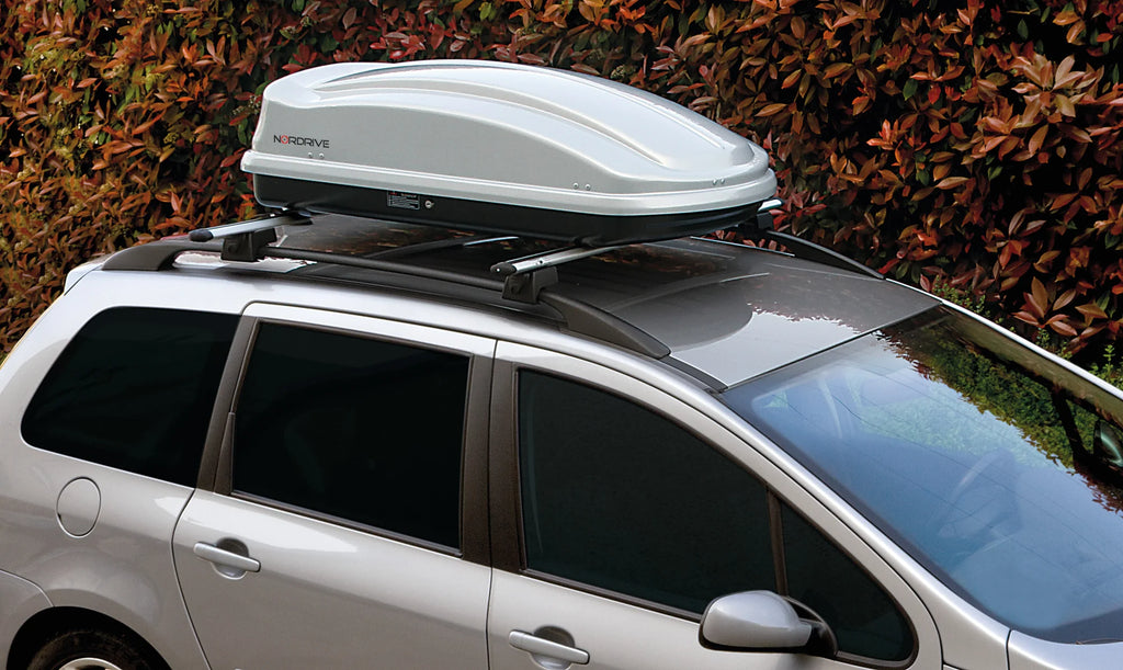 Box 330, box tetto in ABS, 330 litri - Argento lucido