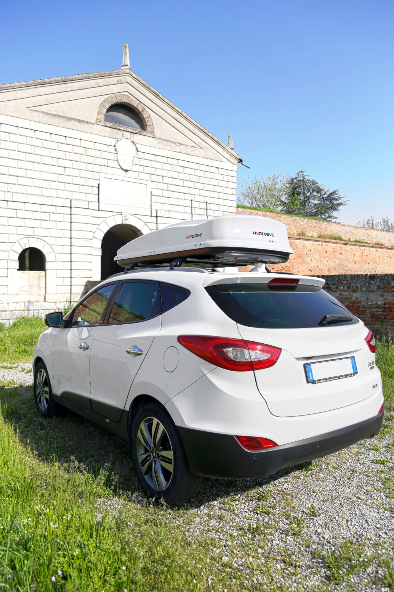 Box 530, box tetto in ABS, 530 litri - Bianco lucido