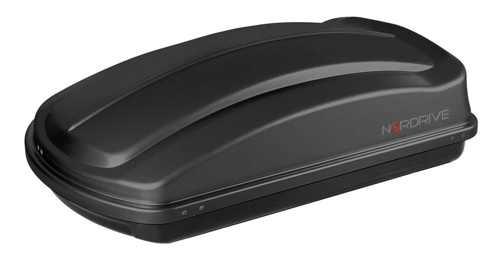 Box 333, box tetto in ABS, 333 litri - Nero goffrato