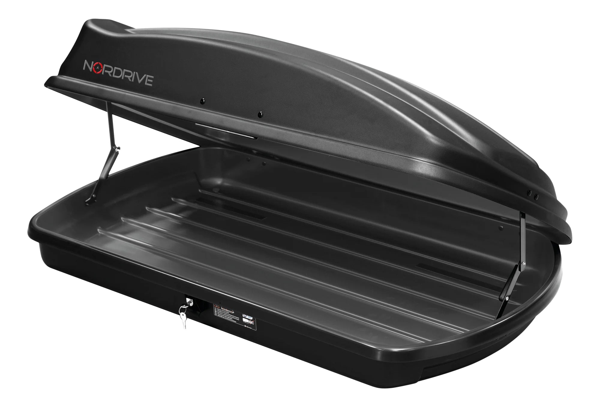 Box 333, box tetto in ABS, 333 litri - Nero goffrato