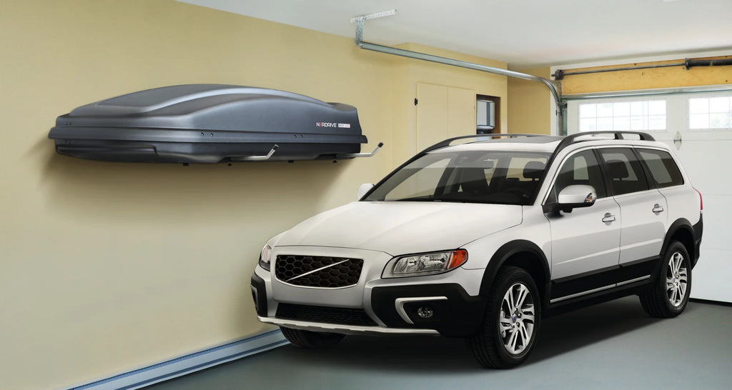 Coppia supporti da parete per box tetto - Tipo 2, orizzontale