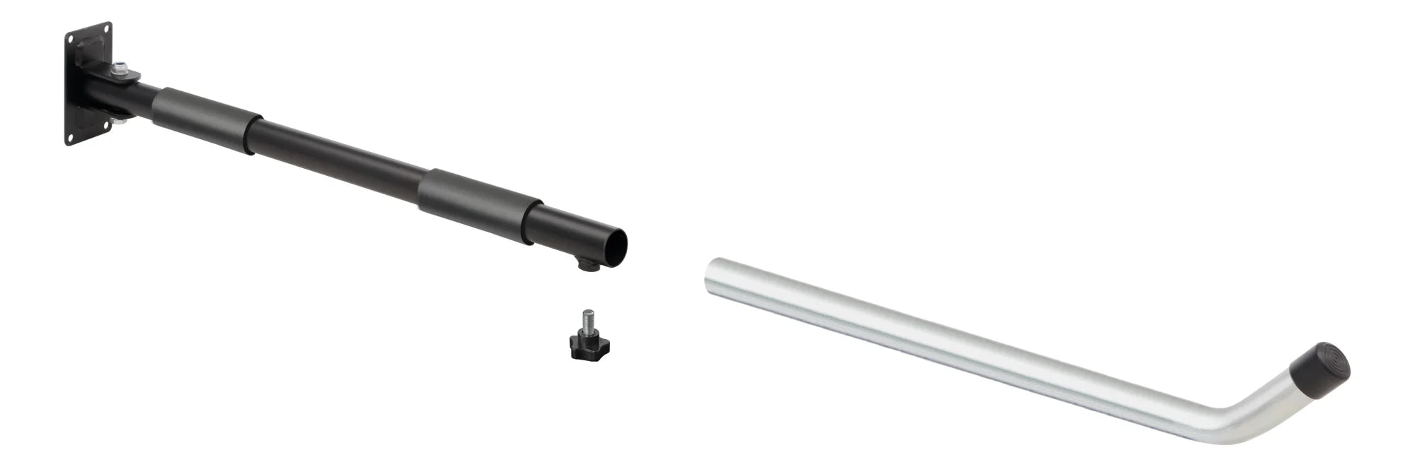 Coppia supporti da parete per box tetto - Tipo 2, orizzontale