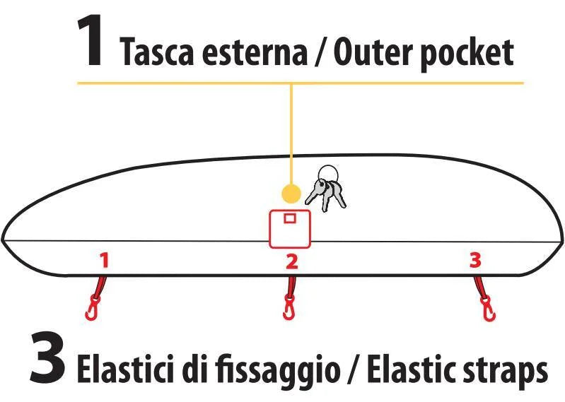 Cover protettiva per box da tetto - L - 175-205 cm