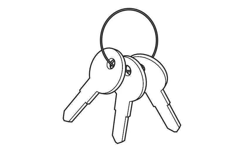 Ricambi - set 3 chiavi 73NA0002 con impugnatura tonda - serie N - N124