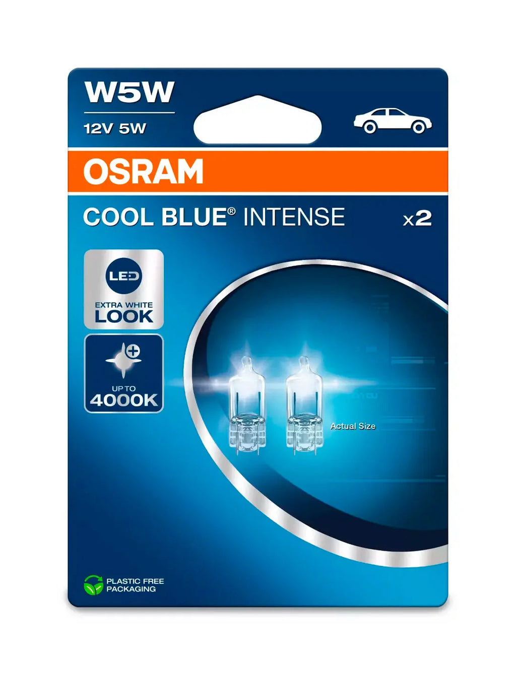 12V Cool Blue Intense (Next Gen) - W5W - 5W - W2,1x9,5d - 2 pz  - Scatola