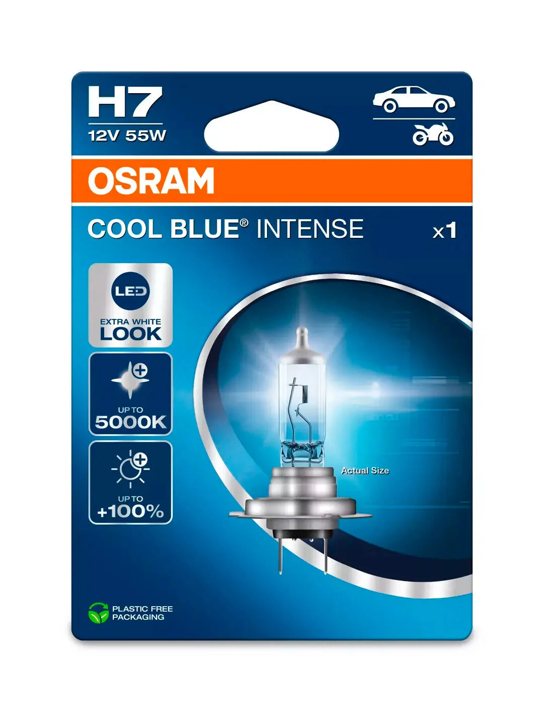 12V Cool Blue Intense (Next Gen) - H7 - 55W - PX26d - 1 pz  - Scatola
