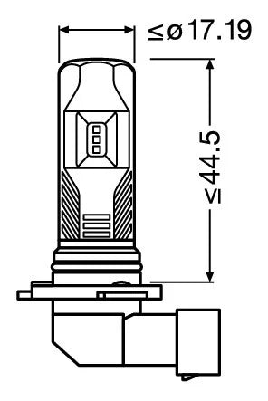 12V LEDriving FL - (H10) - 13W - PY20d - 2 pz  - Scatola