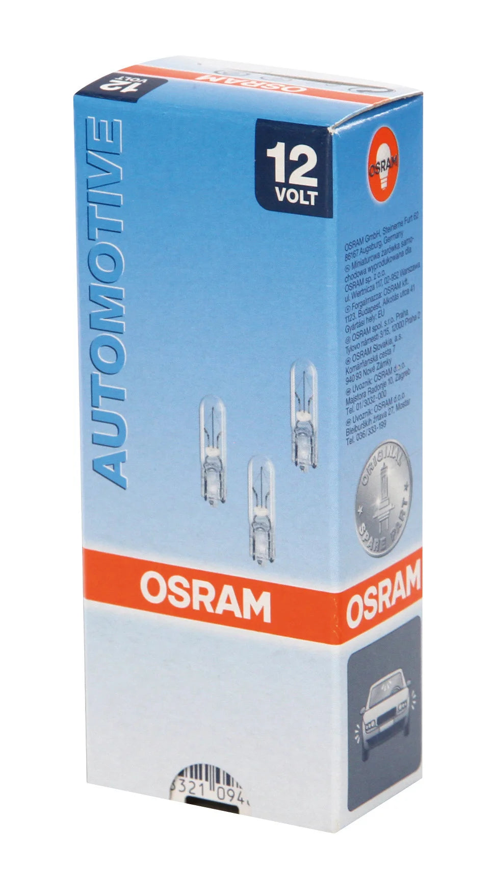 12V Original Line - 1,2W - W2x4,6d - 1 pz  - Sfuso [Confezione da 10]