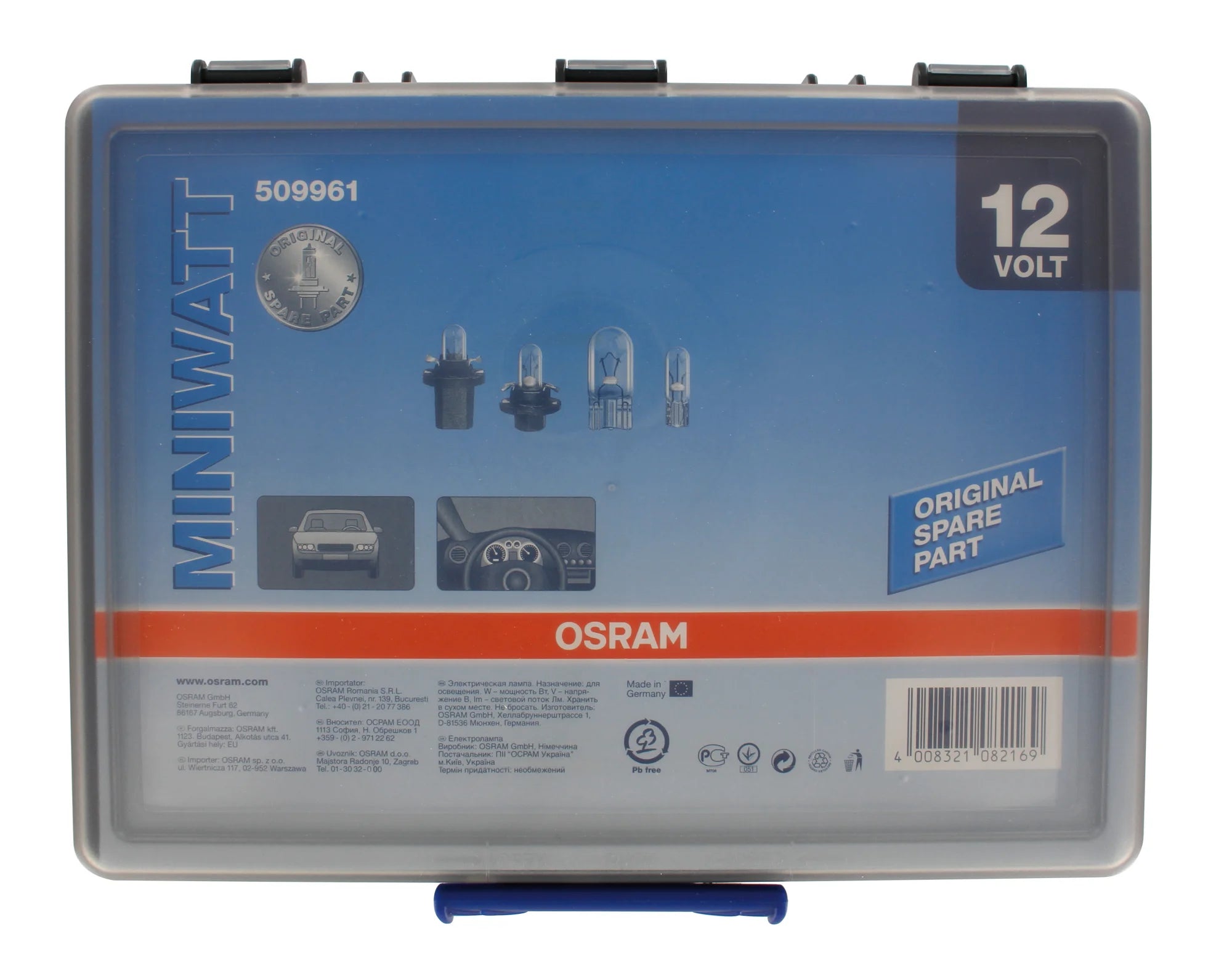 12V Miniwatt, box assortito 180 pz - 1 pz  - Scatola Plast.