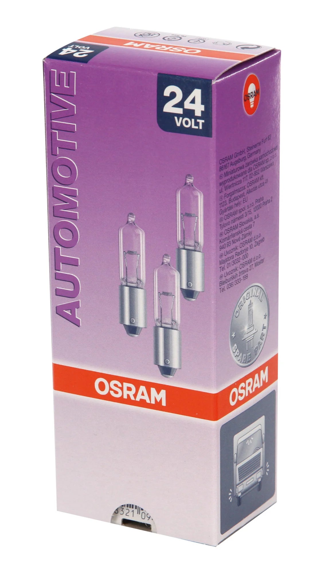 24V Original Line - H21W - 21W - BAY9s - 1 pz  - Sfuso [Confezione da 10]