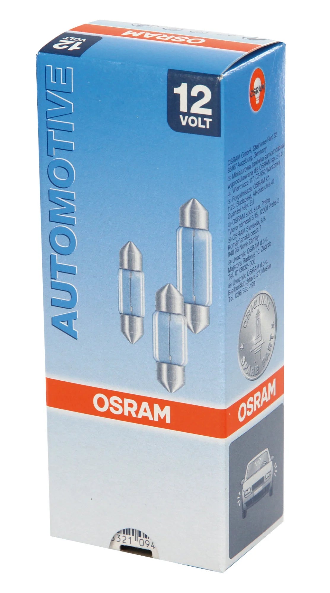 12V Original Line - C5W - 11x35 mm - 5W - SV8,5-8 - 1 pz  - Sfuso [Confezione da 10]