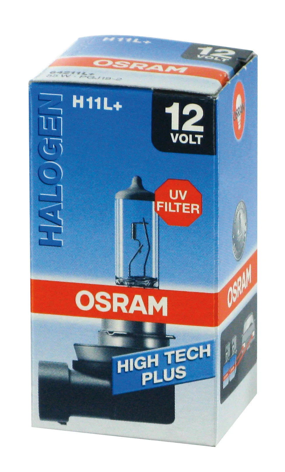12V High Tech Plus - H11 - 55W - PGJ19-2 - 1 pz  - Scatola