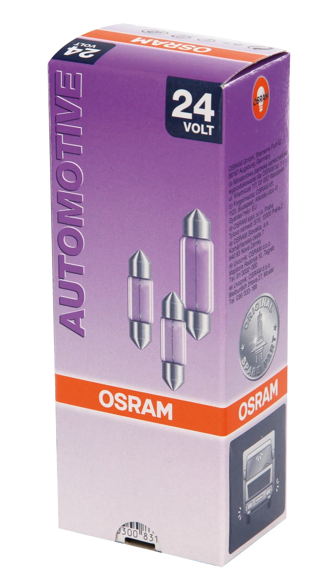 24V Original Line - C5W - 11x35 mm - 5W - SV8,5-8 - 1 pz  - Sfuso [Confezione da 10]