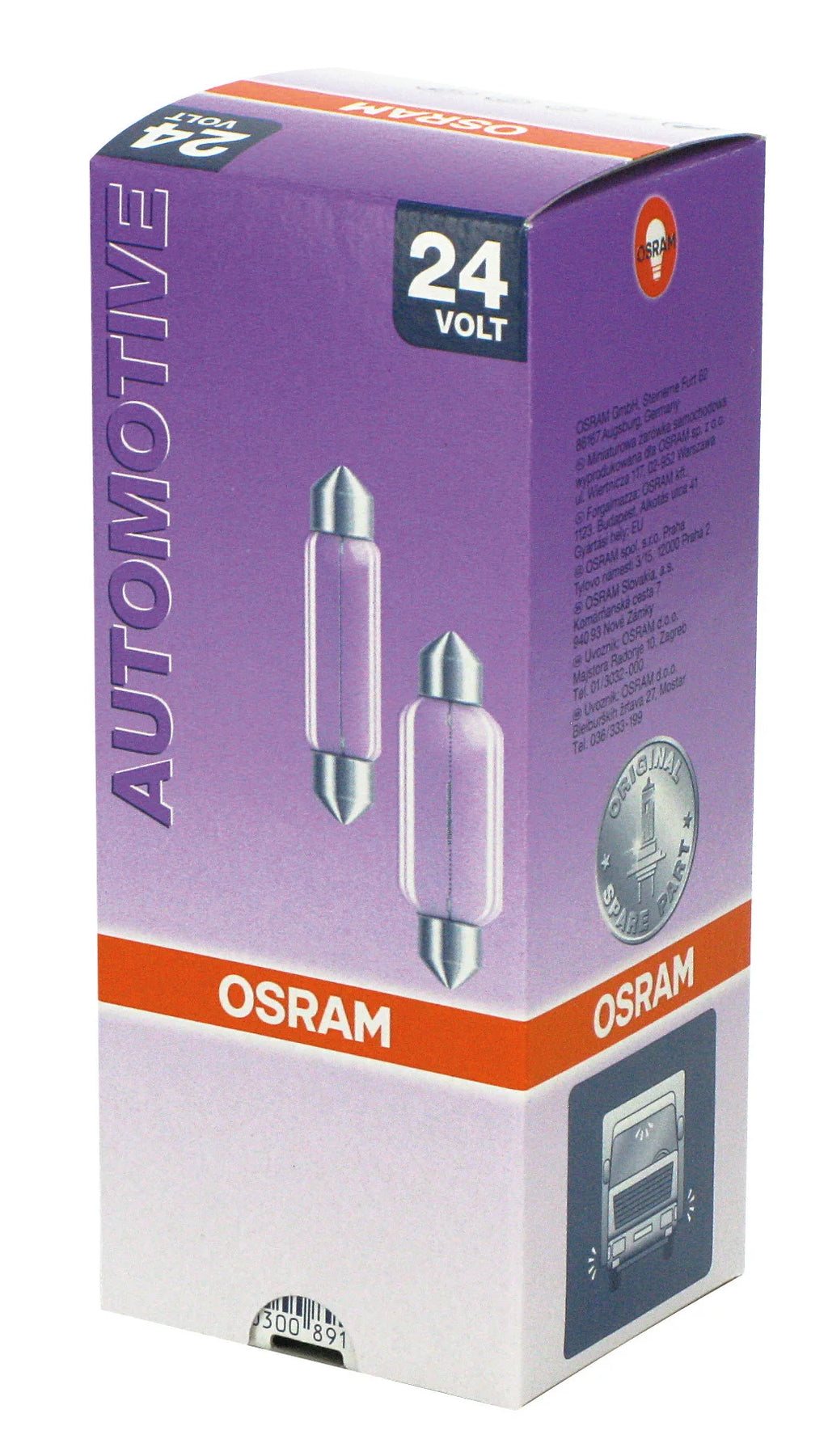 24V Original Line - 11x41 mm - 5W - SV8,5-8 - 1 pz  - Sfuso [Confezione da 10]