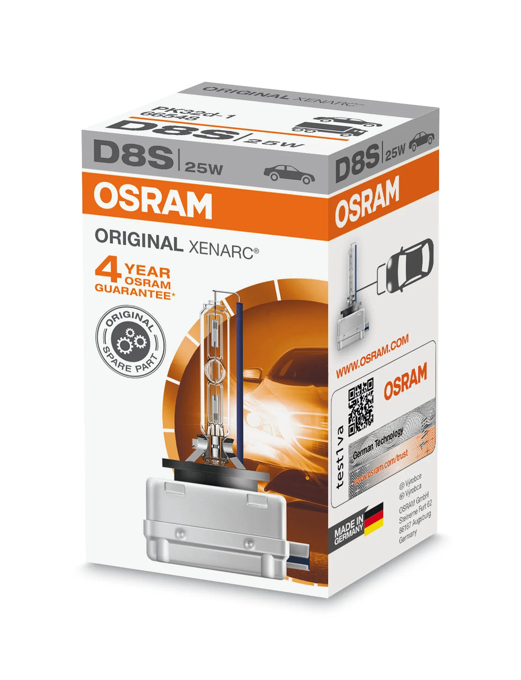 Xenarc - D8S - 25W - PK32d-1 - 1 pz  - Scatola