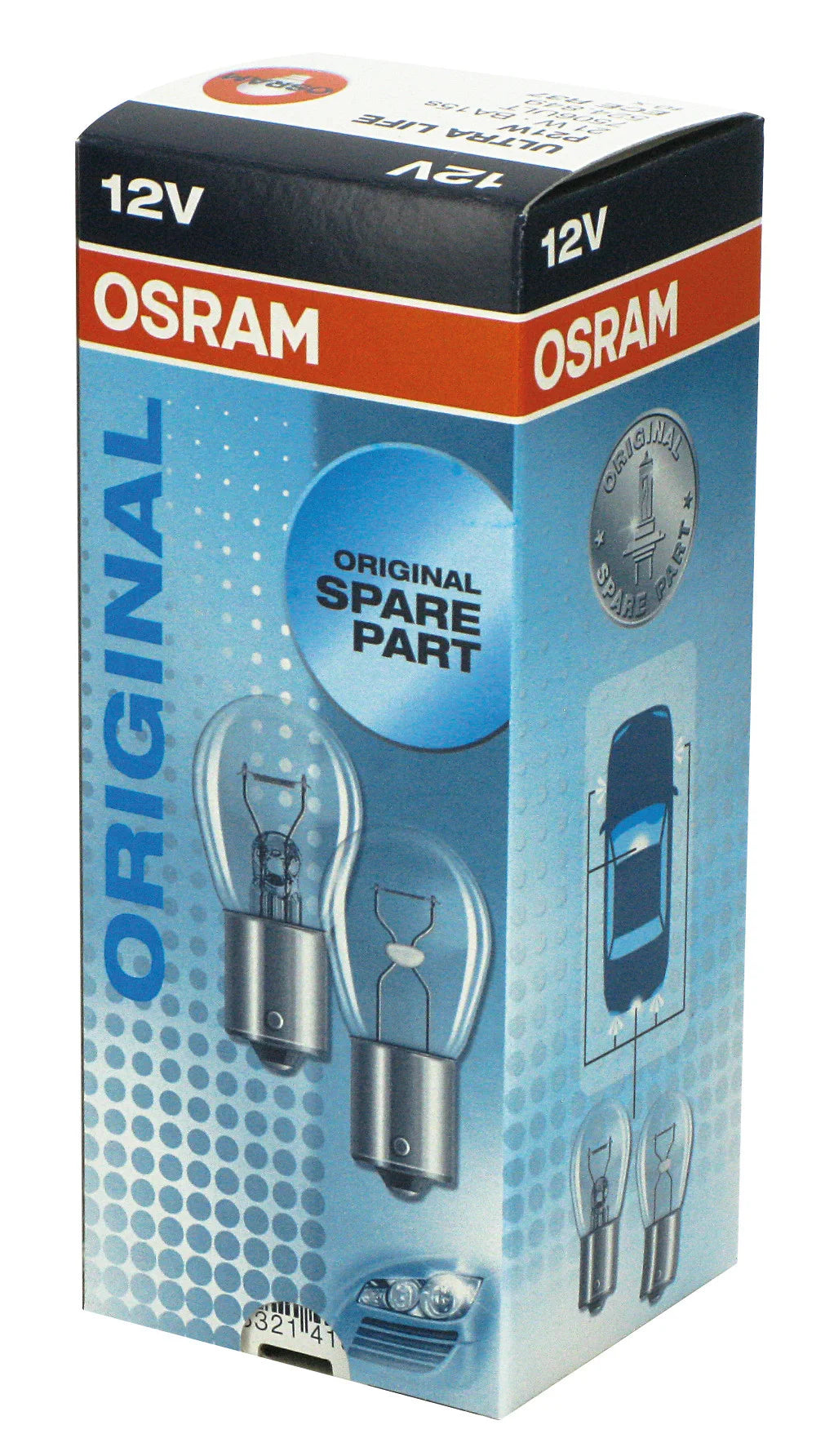 12V Ultra Life - P21W - 21W - BA15s - 1 pz  - Sfuso [Confezione da 10]