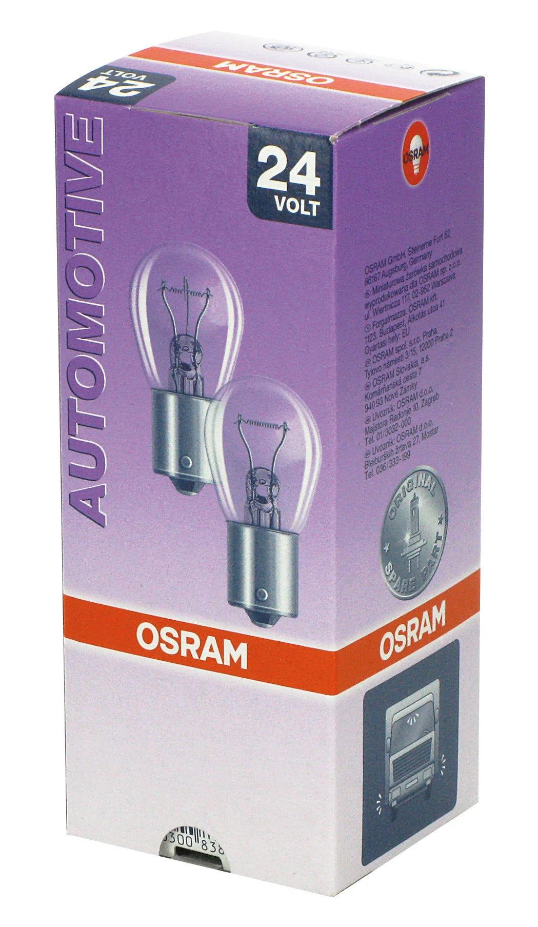 24V Original Line - P21W - 21W - BA15s - 1 pz  - Sfuso [Confezione da 10]