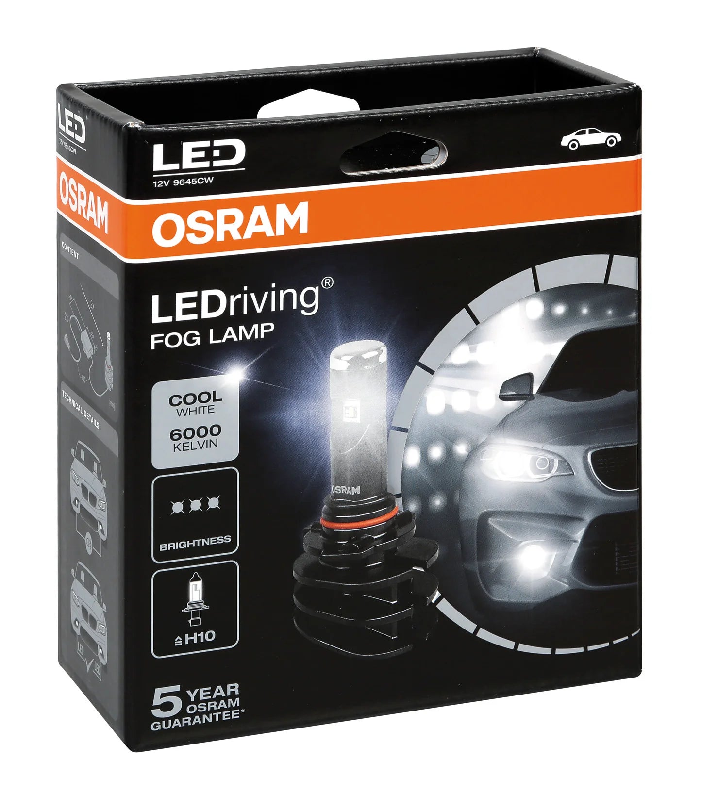 12V LEDriving Fog Lamp - (H10) - PY20d - 2 pz  - Scatola
