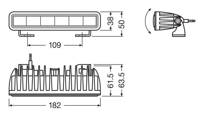 LEDriving Lightbar SX180-SP - 12/24V