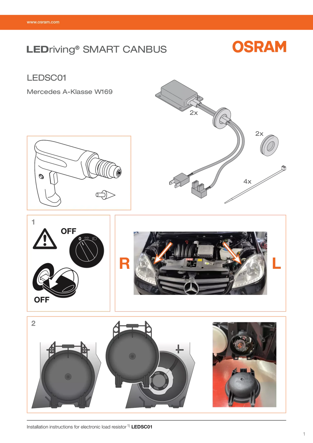 LEDriving SMART CANBUS - 12V - H7, 12W, PX26d