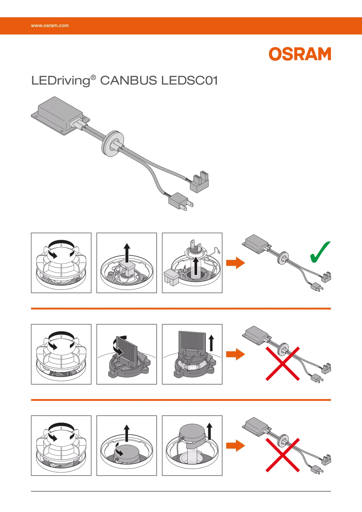 LEDriving SMART CANBUS - 12V - H7, 12W, PX26d