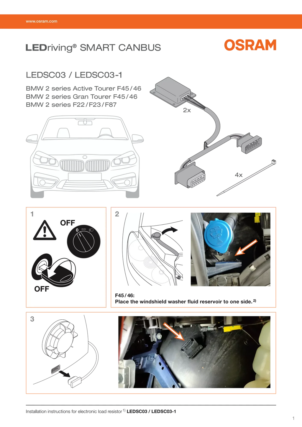 LEDriving SMART CANBUS - 12V - H7, 12W, BMW