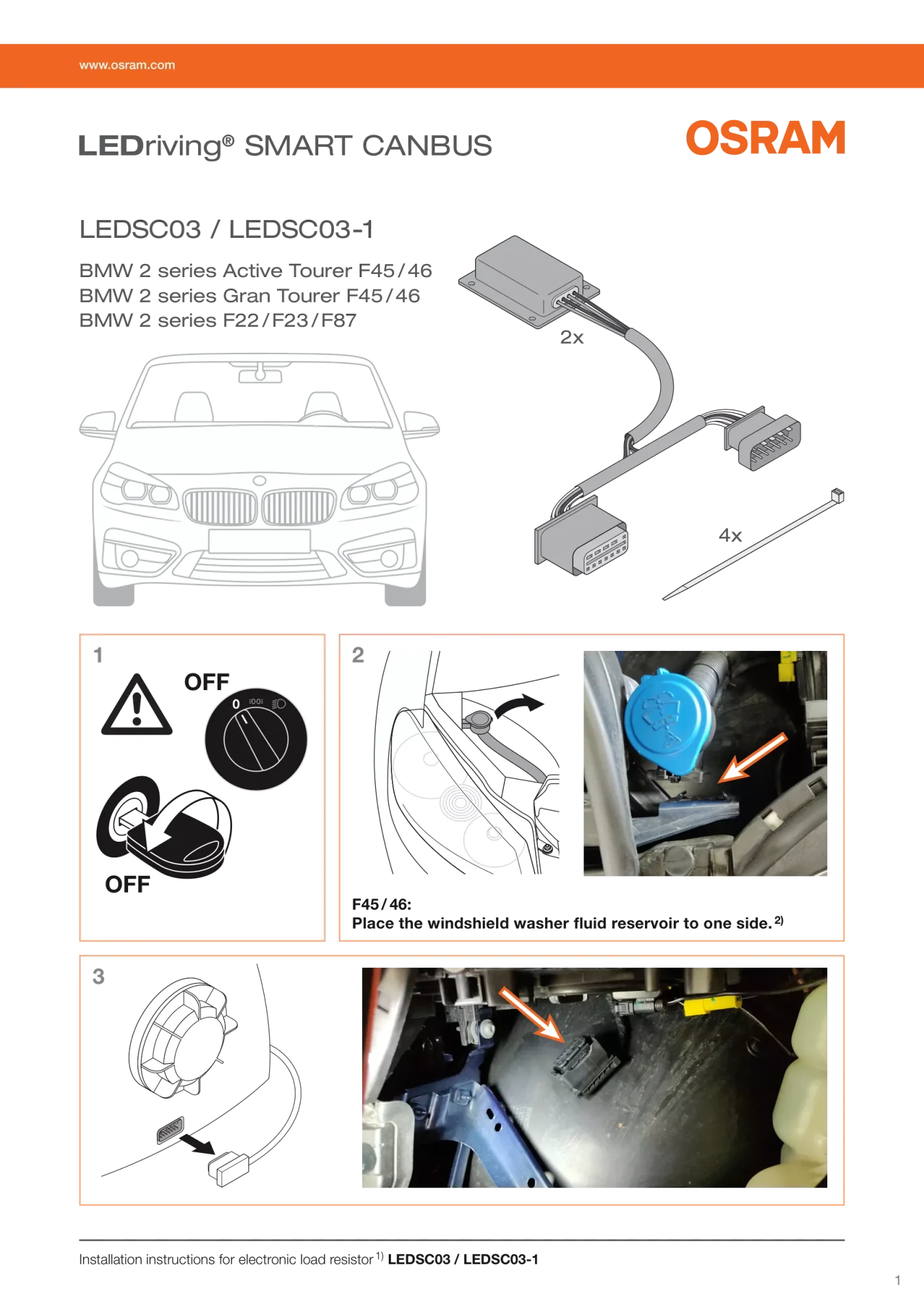 LEDriving SMART CANBUS - 12V - H7, 12W, BMW