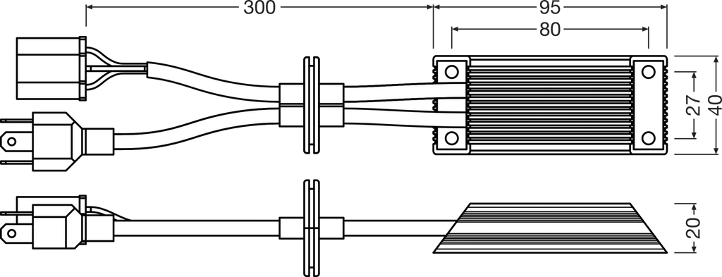 LEDriving SMART CANBUS - 12V - H4/H19, 15W, P(U)43t