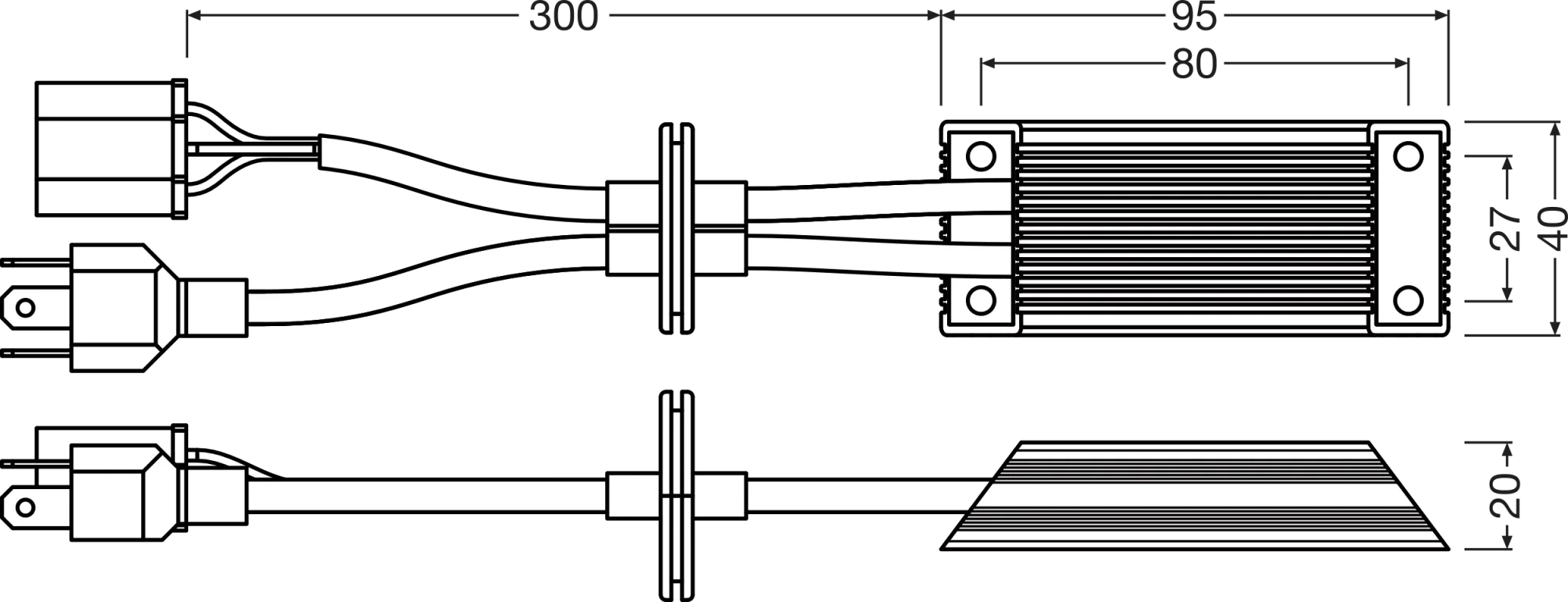 LEDriving SMART CANBUS - 12V - H4/H19, 15W, P(U)43t