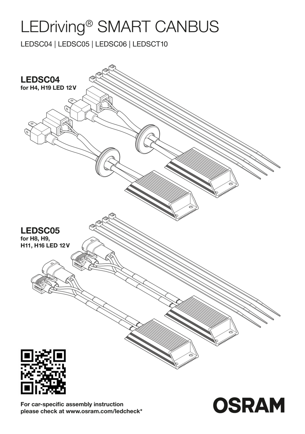 LEDriving SMART CANBUS - 12V - H8/H9/H11/H16, 15W, PGJ19-X