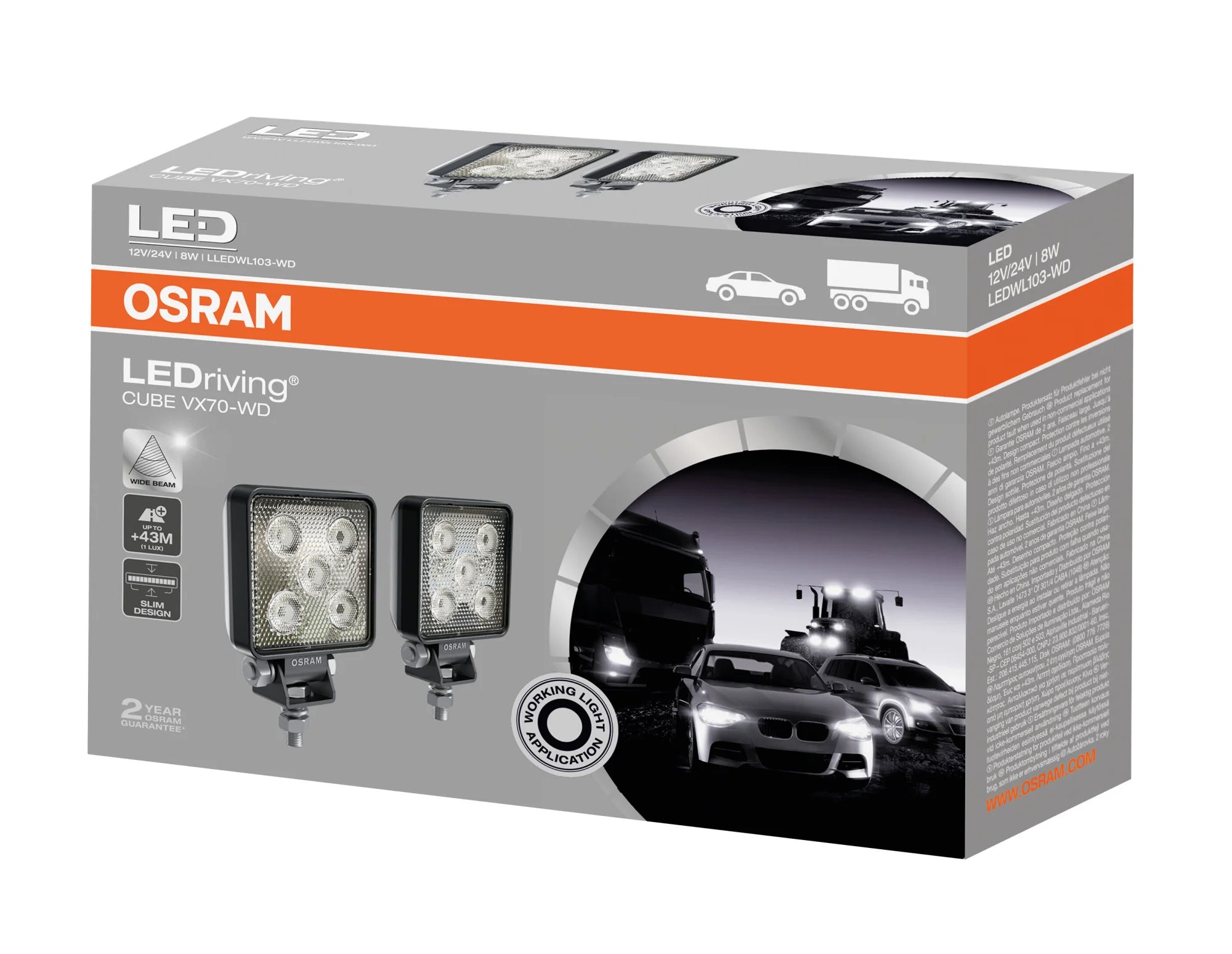 LEDriving Cube VX70-WD - 12/24V