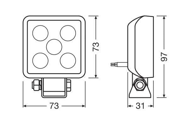 LEDriving Cube VX70-WD - 12/24V