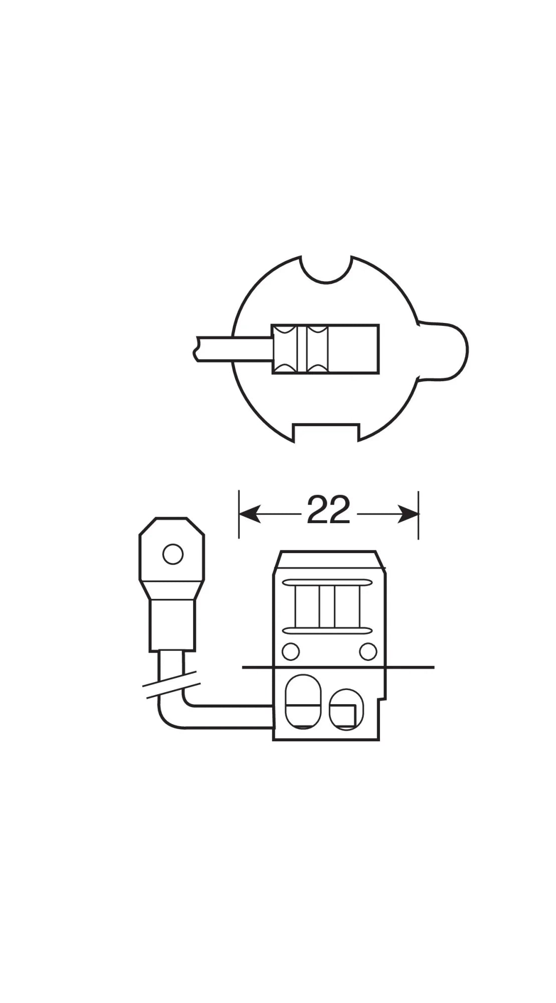 12V Super Bright - (H3) - 100W - PKY22s - 1 pz  - Scatola