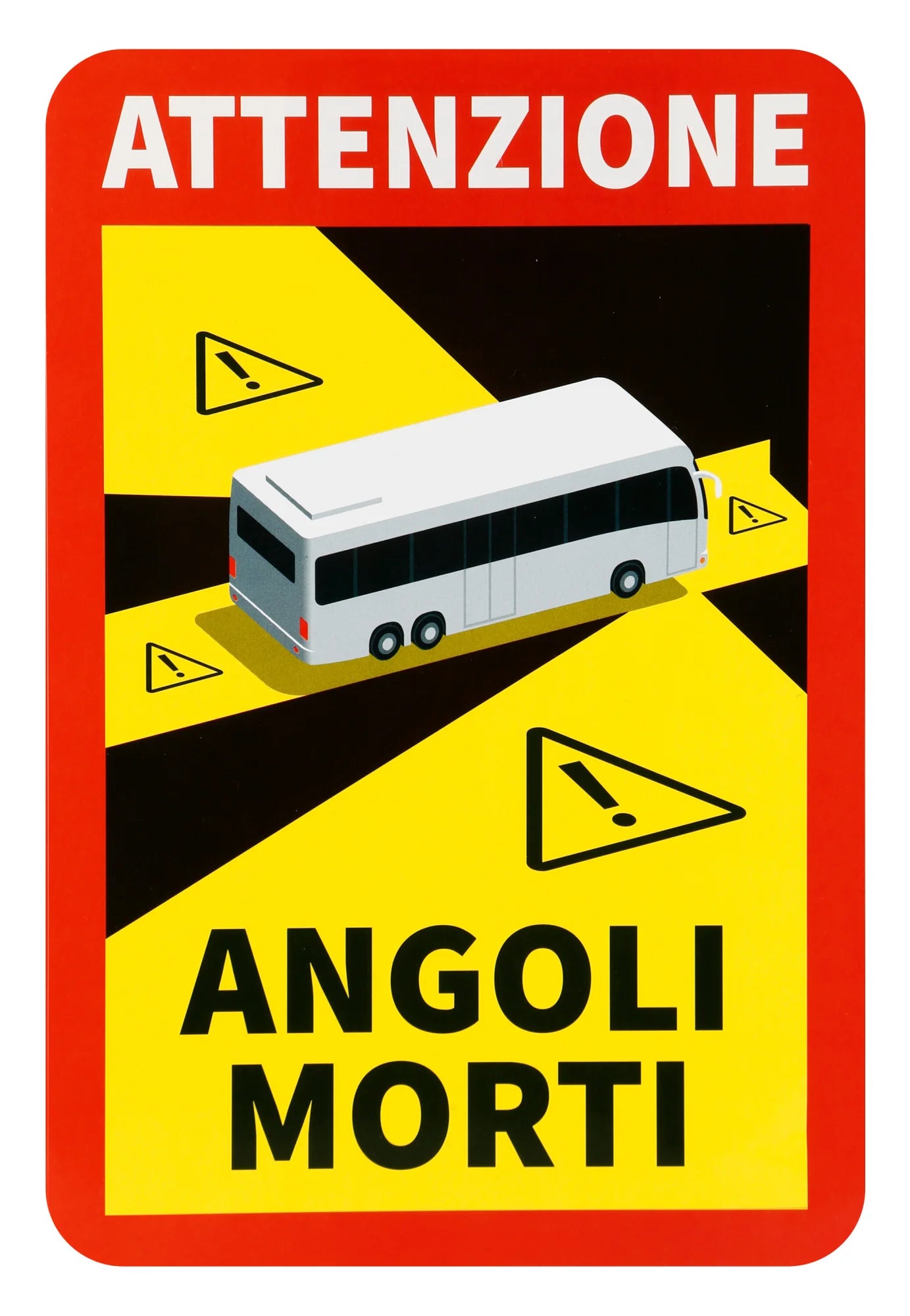 Contrassegno adesivo angoli morti, 1 pz - Autobus - ITA